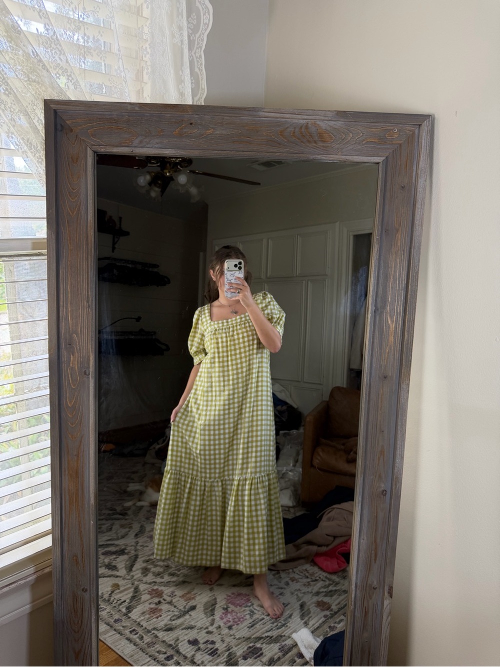 Emory park gingham maxi dress